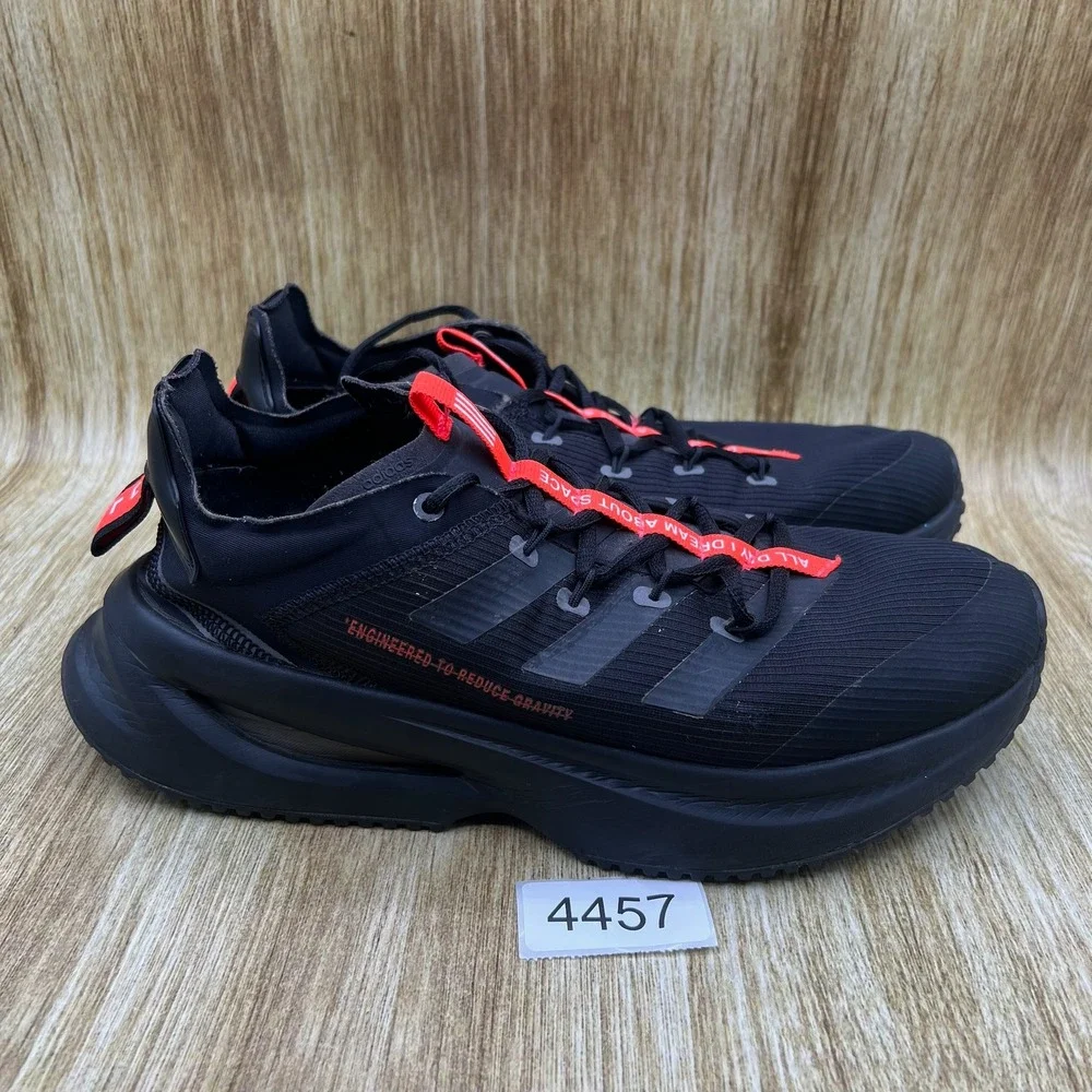 Adidas Fluidflash Men's Size 10.5 Black Solar Red Shoes Sneakers Athletic GY5021